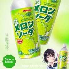 Cargar imagen en el visor de la galería, Bebida de Soda Sabor a Melon Sangaria 500ml – Refresco Japonés de Melón