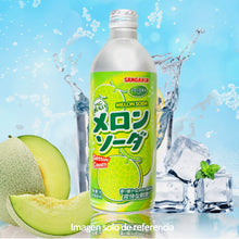 Cargar imagen en el visor de la galería, Bebida de Soda Sabor a Melon Sangaria 500ml – Refresco Japonés de Melón