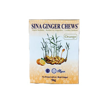 Cargar imagen en el visor de la galería, Caramelos de Jengibre Sabor a Naranja 56g Sina