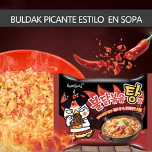 Cargar imagen en el visor de la galería, Ramen Buldak Coreano pollo Picante Sopa Halal 145g SamYang