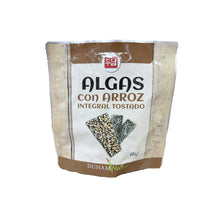 Cargar imagen en el visor de la galería, Sanck de Algas com Arroz Integral Tostado 20g Dunam