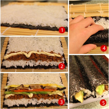 Carregar imagem no visualizador da galeria, Esterilla Bambú Para Sushi Maki 24x 24cm