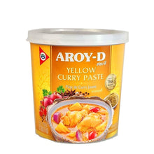 Cargar imagen en el visor de la galería, Pasta de Curry Amarillo Tailandés 400g Aroy-D – Sabor auténtico Thai, suave y aromático