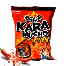 Carregar imagem no visualizador da galeria, Koikeya Karamucho Patatas Fritas Japonesas Sabor Chili Picante | Snack Crujiente de Japón 60g