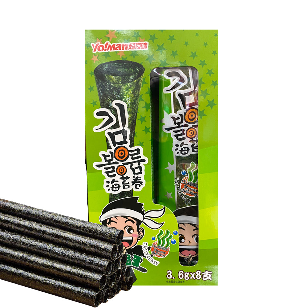 Snack Rollo de Alga nori Dulce 3.6g x 8 Alimentacion Asiatica KIMJIA Snack Rollo de Alga nori Dulce 3.6g x 8 Alimentacion Asiatica KIMJIA