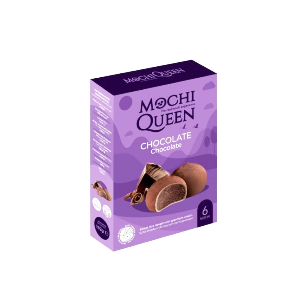 o⭐︎mochi（感謝）/6 Mochi Delux Chocolate 6u 192g Mochi Queen – Alimentacion Asiatica