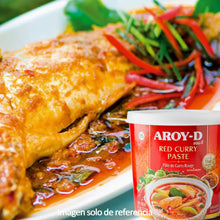 Cargar imagen en el visor de la galería, Aroy‑D Pasta de Curry Rojo Tailandés 400g
