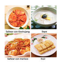 Cargar imagen en el visor de la galería, Pasta de Arroz Coreana en Rodajas – Tteokguk Tteok 1kg | Para Sopas y Salteados
