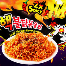 Cargar imagen en el visor de la galería, Ramen Buldak Doble Picante 2x Halal 140g SamYang
