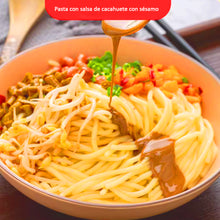 Cargar imagen en el visor de la galería, Wangzhihe Pasta de Sésamo y Cacahuete – Mezcla de Tahini y Crema de Maní (225 g)
