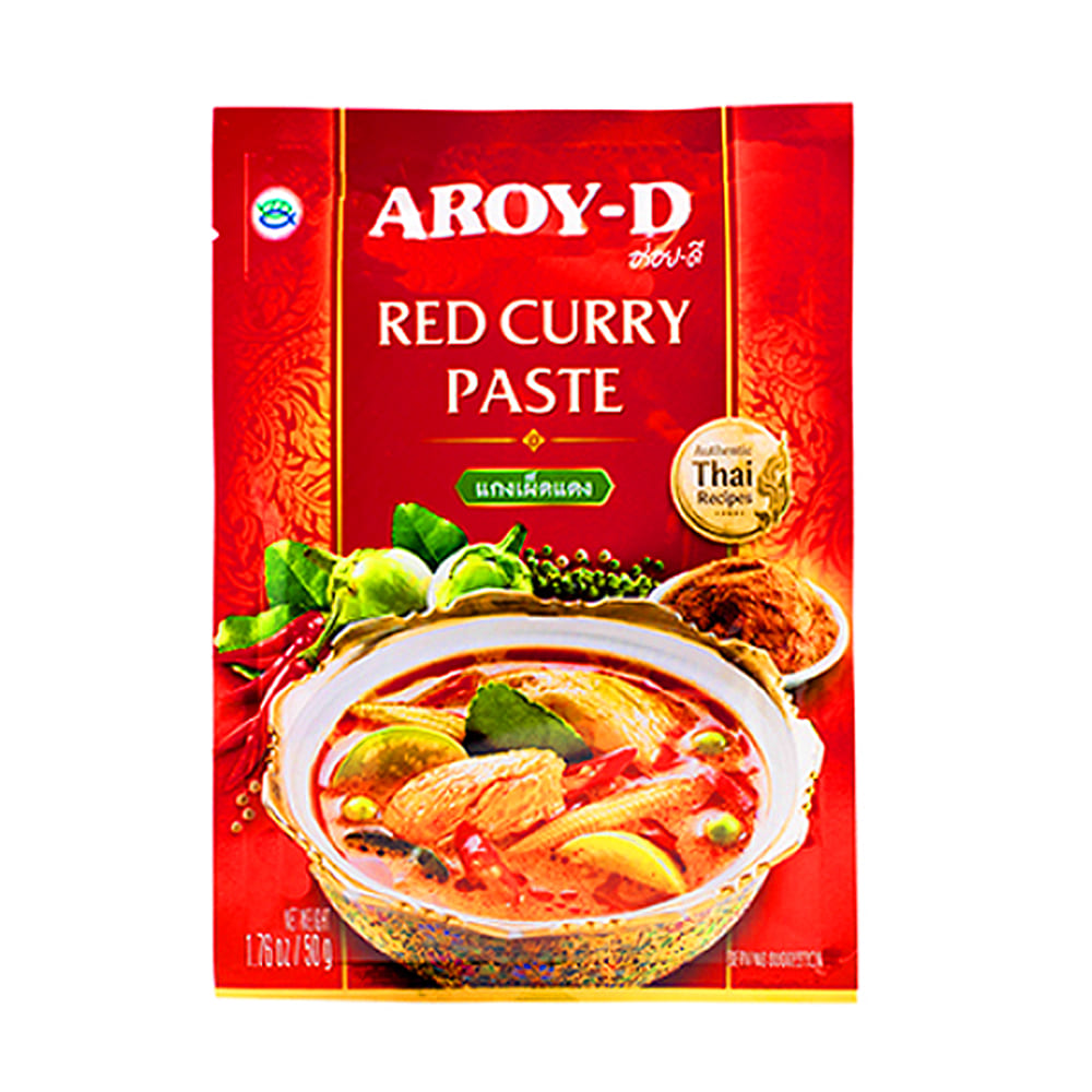 Pasta De Curry Rojo Tailandes 50g AroyD Alimentacion Asiatica KIMJIA